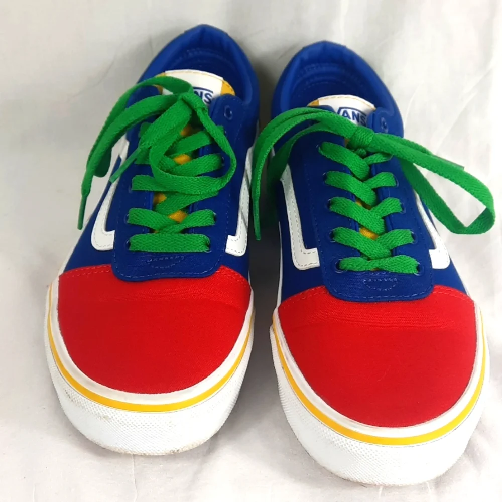Vans Off The Wall Unisex Youth Shoes Size 5 Colorful Old Skool
